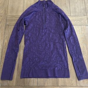 lululemon athletica Purple Zip Up Top